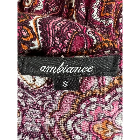Vintage-Inspired Ambiance Paisley Print Romper S - Picture 5 of 16